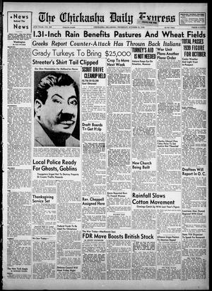 The Chickasha Daily Express (Chickasha, Okla.), Vol. 48, No. 226, Ed. 1 Thursday, October 31, 1940