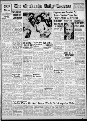 The Chickasha Daily Express (Chickasha, Okla.), Vol. 48, No. 26, Ed. 1 Tuesday, March 12, 1940