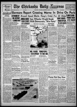 The Chickasha Daily Express (Chickasha, Okla.), Vol. 48, No. 105, Ed. 1 Wednesday, June 12, 1940