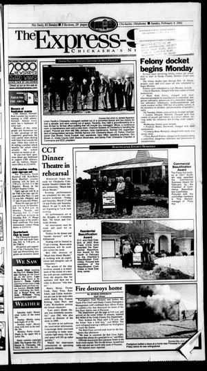 Primary view of object titled 'The Express-Star (Chickasha, Okla.), Ed. 1 Sunday, February 4, 2001'.