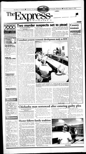 Primary view of object titled 'The Express-Star (Chickasha, Okla.), Ed. 1 Thursday, August 9, 2001'.