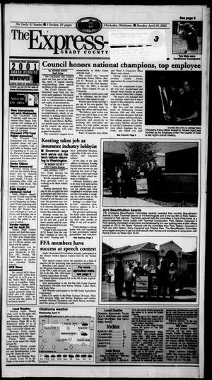 Primary view of object titled 'The Express-Star (Chickasha, Okla.), Ed. 1 Tuesday, April 16, 2002'.