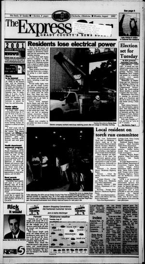 Primary view of object titled 'The Express-Star (Chickasha, Okla.), Ed. 1 Monday, August 26, 2002'.