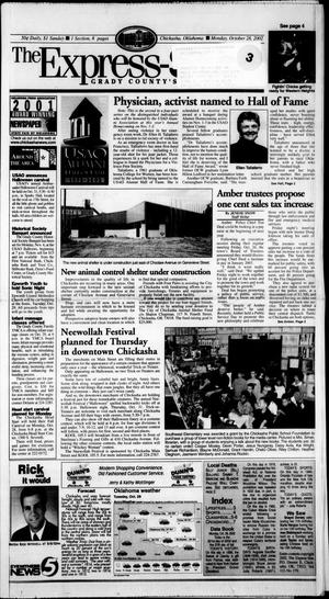 Primary view of object titled 'The Express-Star (Chickasha, Okla.), Ed. 1 Monday, October 28, 2002'.