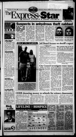 Primary view of object titled 'The Express-Star (Chickasha, Okla.), Ed. 1 Thursday, August 14, 2003'.