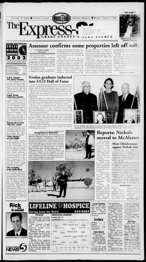 Primary view of object titled 'The Express-Star (Chickasha, Okla.), Ed. 1 Monday, February 9, 2004'.