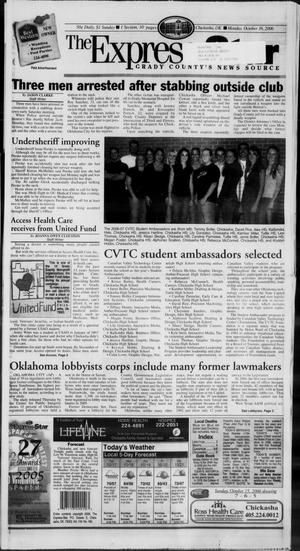 Primary view of object titled 'The Express-Star (Chickasha, Okla.), Ed. 1 Monday, October 16, 2006'.
