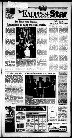 Primary view of object titled 'The Express-Star (Chickasha, Okla.), Ed. 1 Thursday, February 21, 2008'.