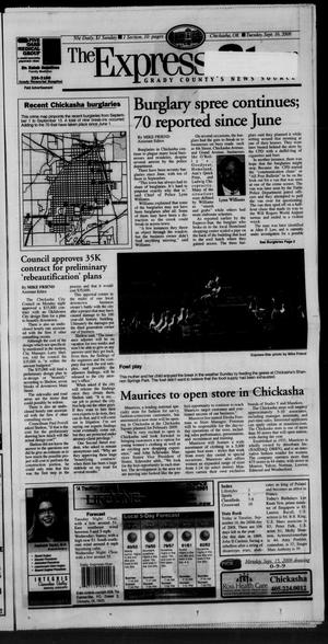 Primary view of object titled 'The Express-Star (Chickasha, Okla.), Ed. 1 Tuesday, September 16, 2008'.