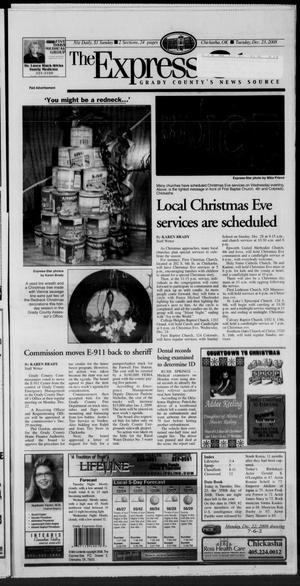 Primary view of object titled 'The Express-Star (Chickasha, Okla.), Ed. 1 Tuesday, December 23, 2008'.