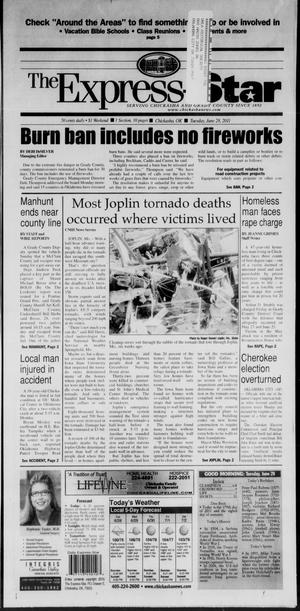 Primary view of object titled 'The Express-Star (Chickasha, Okla.), Ed. 1 Tuesday, June 28, 2011'.