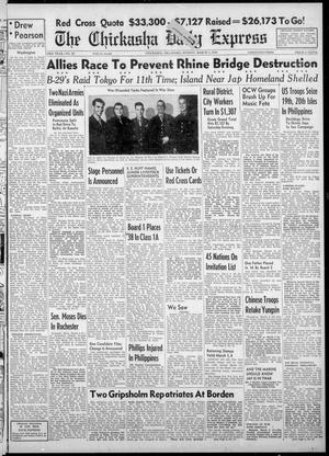 Primary view of object titled 'The Chickasha Daily Express (Chickasha, Okla.), Vol. 53, No. 22, Ed. 1 Sunday, March 4, 1945'.