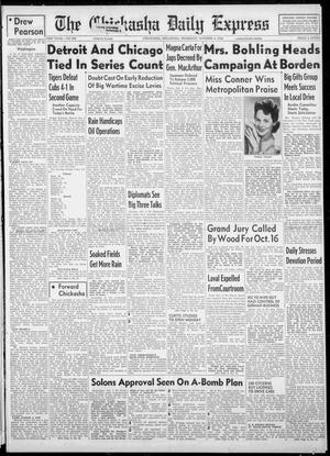 The Chickasha Daily Express (Chickasha, Okla.), Vol. 53, No. 206, Ed. 1 Thursday, October 4, 1945