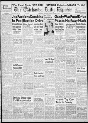 The Chickasha Daily Express (Chickasha, Okla.), Vol. 53, No. 214, Ed. 1 Sunday, October 14, 1945