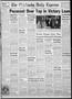 Thumbnail image of item number 1 in: 'The Chickasha Daily Express (Chickasha, Okla.), Vol. 53, No. 231, Ed. 1 Friday, November 2, 1945'.