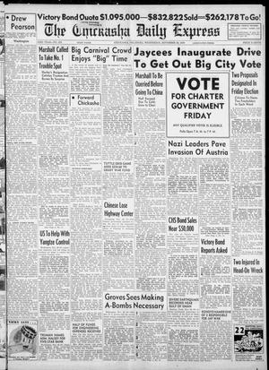 The Chickasha Daily Express (Chickasha, Okla.), Vol. 53, No. 253, Ed. 1 Wednesday, November 28, 1945