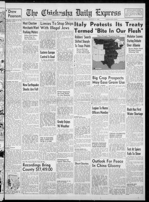 Primary view of object titled 'The Chickasha Daily Express (Chickasha, Okla.), Vol. 54, No. 160, Ed. 1 Sunday, August 11, 1946'.