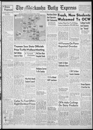 The Chickasha Daily Express (Chickasha, Okla.), Vol. 54, No. 193, Ed. 1 Wednesday, September 18, 1946