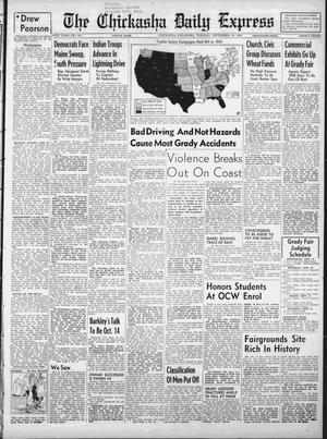 The Chickasha Daily Express (Chickasha, Okla.), Vol. 56, No. 191, Ed. 1 Tuesday, September 14, 1948