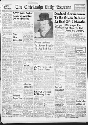 The Chickasha Daily Express (Chickasha, Okla.), Vol. 57, No. 196, Ed. 1 Tuesday, October 25, 1949