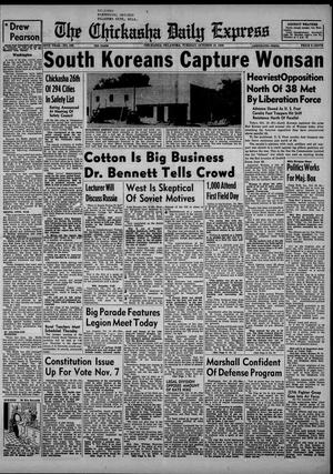 The Chickasha Daily Express (Chickasha, Okla.), Vol. 58, No. 183, Ed. 1 Tuesday, October 10, 1950