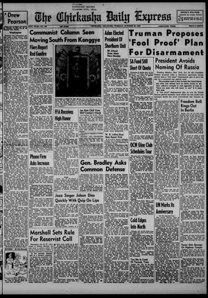 The Chickasha Daily Express (Chickasha, Okla.), Vol. 58, No. 195, Ed. 1 Tuesday, October 24, 1950