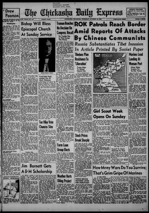 The Chickasha Daily Express (Chickasha, Okla.), Vol. 58, No. 197, Ed. 1 Thursday, October 26, 1950