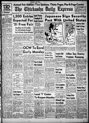 The Chickasha Daily Express (Chickasha, Okla.), Vol. 59, No. 157, Ed. 1 Sunday, September 9, 1951