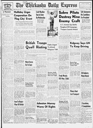 The Chickasha Daily Express (Chickasha, Okla.), Vol. 58, No. 189, Ed. 1 Tuesday, October 16, 1951