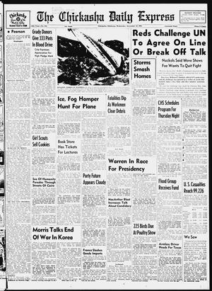 The Chickasha Daily Express (Chickasha, Okla.), Vol. 58, No. 214, Ed. 1 Wednesday, November 14, 1951