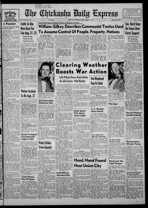 Primary view of object titled 'The Chickasha Daily Express (Chickasha, Okla.), Vol. 59, No. 125, Ed. 1 Friday, August 1, 1952'.