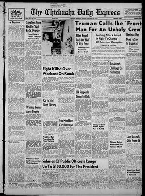 The Chickasha Daily Express (Chickasha, Okla.), Vol. 59, No. 175, Ed. 1 Monday, September 29, 1952