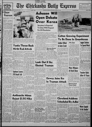 The Chickasha Daily Express (Chickasha, Okla.), Vol. 55, No. 196, Ed. 1 Thursday, October 23, 1952