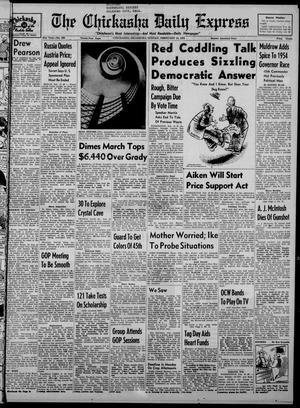 Primary view of object titled 'The Chickasha Daily Express (Chickasha, Okla.), Vol. 61, No. 292, Ed. 1 Sunday, February 14, 1954'.