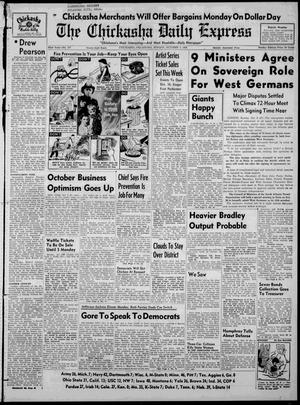 The Chickasha Daily Express (Chickasha, Okla.), Vol. 62, No. 177, Ed. 1 Sunday, October 3, 1954