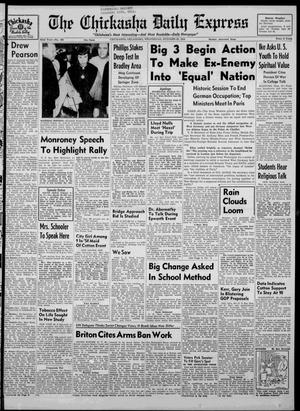 The Chickasha Daily Express (Chickasha, Okla.), Vol. 62, No. 192, Ed. 1 Wednesday, October 20, 1954