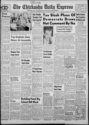 Primary view of object titled 'The Chickasha Daily Express (Chickasha, Okla.), Vol. 62, No. 299, Ed. 1 Wednesday, February 23, 1955'.