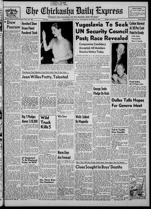 The Chickasha Daily Express (Chickasha, Okla.), Vol. 63, No. 188, Ed. 1 Wednesday, October 19, 1955