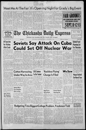The Chickasha Daily Express (Chickasha, Okla.), Vol. 70, No. 186, Ed. 1 Tuesday, September 11, 1962