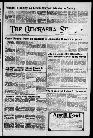 Primary view of object titled 'The Chickasha Star (Chickasha, Okla.), Vol. 81, No. 5, Ed. 1 Thursday, March 31, 1983'.