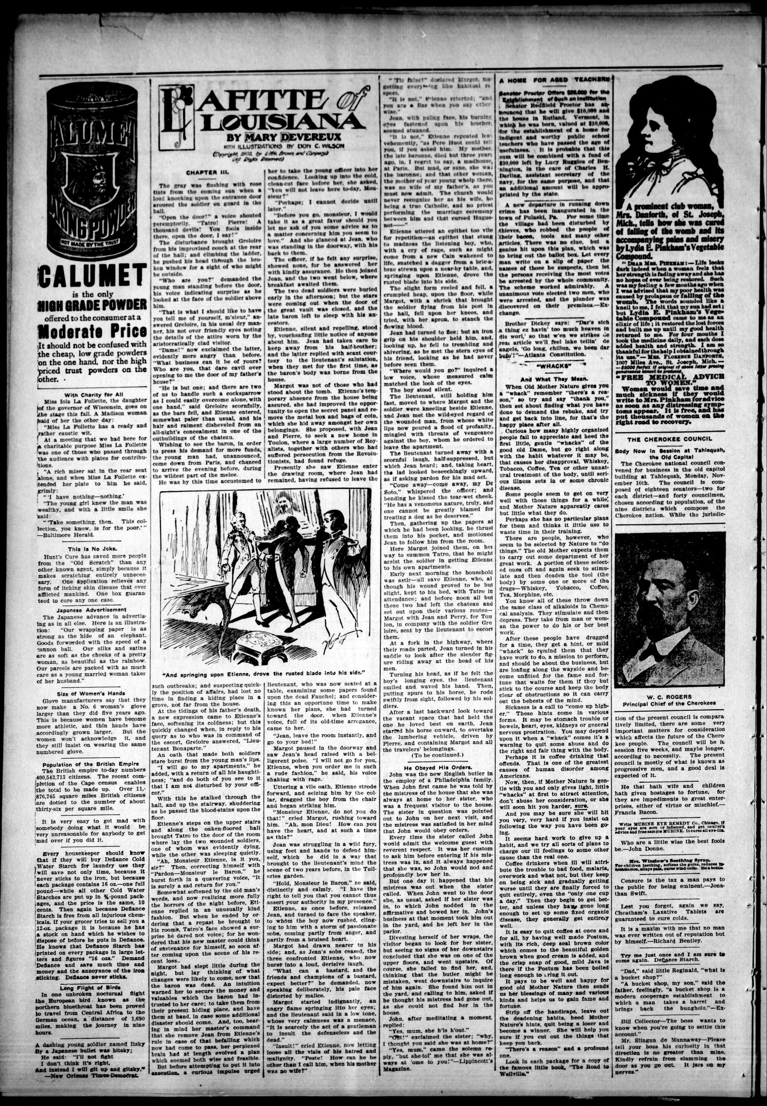 The Waurika News. (Waurika, Okla.), Vol. 3, No. 11, Ed. 1 Friday, November 25, 1904
                                                
                                                    [Sequence #]: 2 of 8
                                                