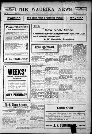 The Waurika News. (Waurika, Okla.), Vol. 3, No. 28, Ed. 1 Friday, March 31, 1905