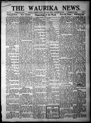 The Waurika News. (Waurika, Okla.), Vol. 7, No. 3, Ed. 1 Friday, September 25, 1908