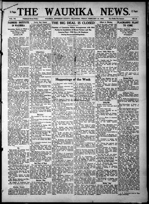 The Waurika News. (Waurika, Okla.), Vol. 7, No. 23, Ed. 1 Friday, February 12, 1909