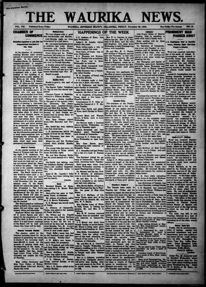 The Waurika News. (Waurika, Okla.), Vol. 8, No. 12, Ed. 1 Friday, November 26, 1909