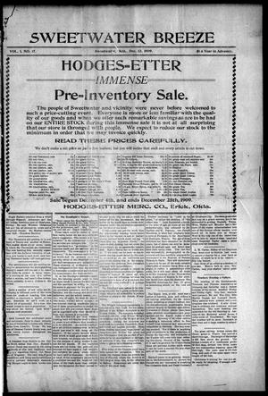 Sweetwater Breeze (Sweetwater, Okla.), Vol. 1, No. 17, Ed. 1 Thursday, December 23, 1909