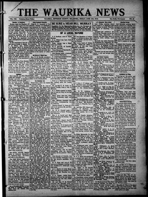 The Waurika News (Waurika, Okla.), Vol. 8, No. 40, Ed. 1 Friday, June 10, 1910