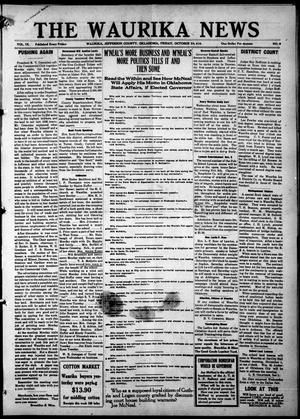 The Waurika News (Waurika, Okla.), Vol. 9, No. 8, Ed. 1 Friday, October 28, 1910