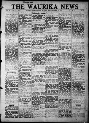 Primary view of object titled 'The Waurika News (Waurika, Okla.), Vol. 9, No. 17, Ed. 1 Friday, December 30, 1910'.