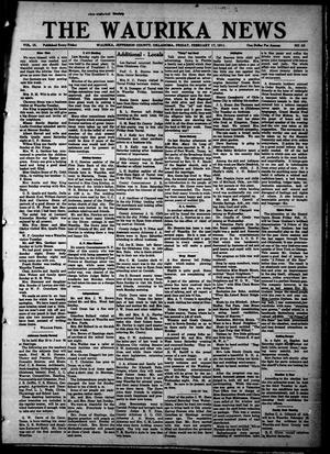 Primary view of object titled 'The Waurika News (Waurika, Okla.), Vol. 9, No. 24, Ed. 1 Friday, February 17, 1911'.